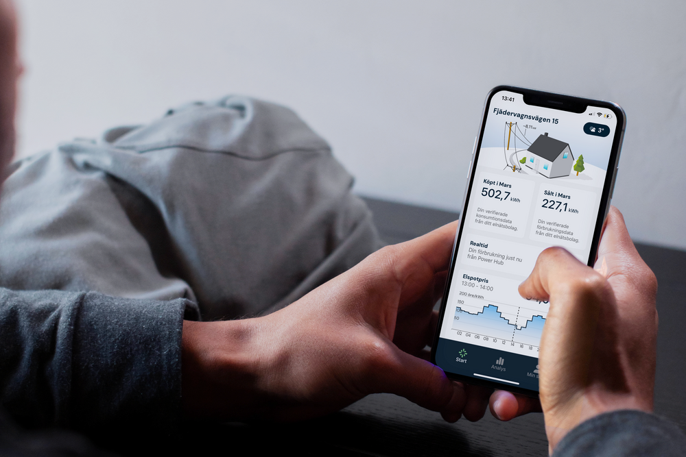 Få full koll på din elanvändning med vår app + Power Hub 