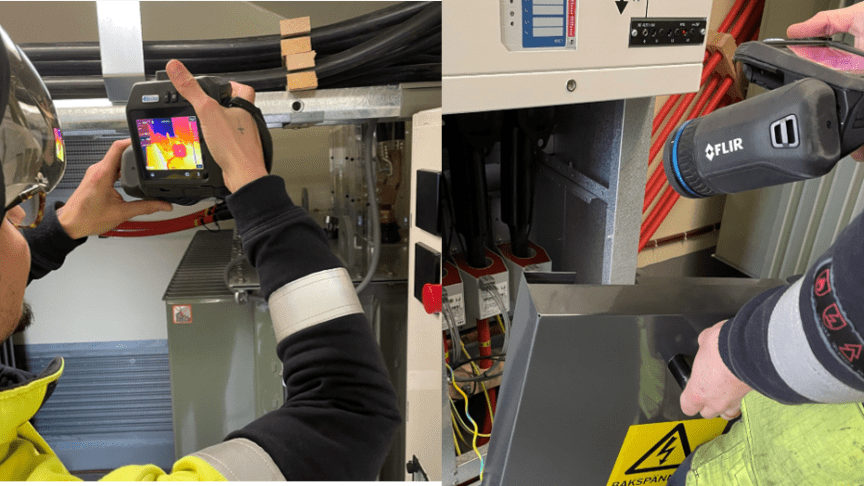 Smarta värmekameror upptäcker begynnande fel i elnätet – ett led i proaktivt underhåll