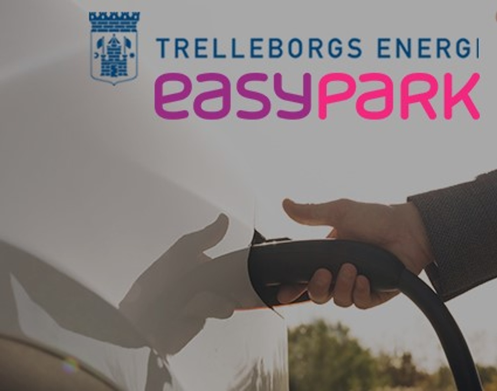 Easypark och Trelleborgs Energi i avtal för att förenkla elbilsladdningen i Skåne